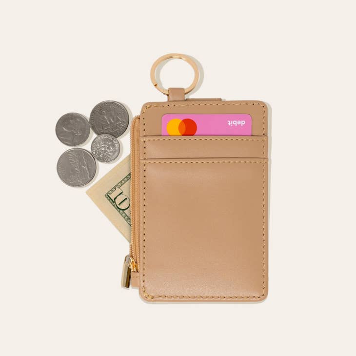 Keychain Wallet - Solid Brown
