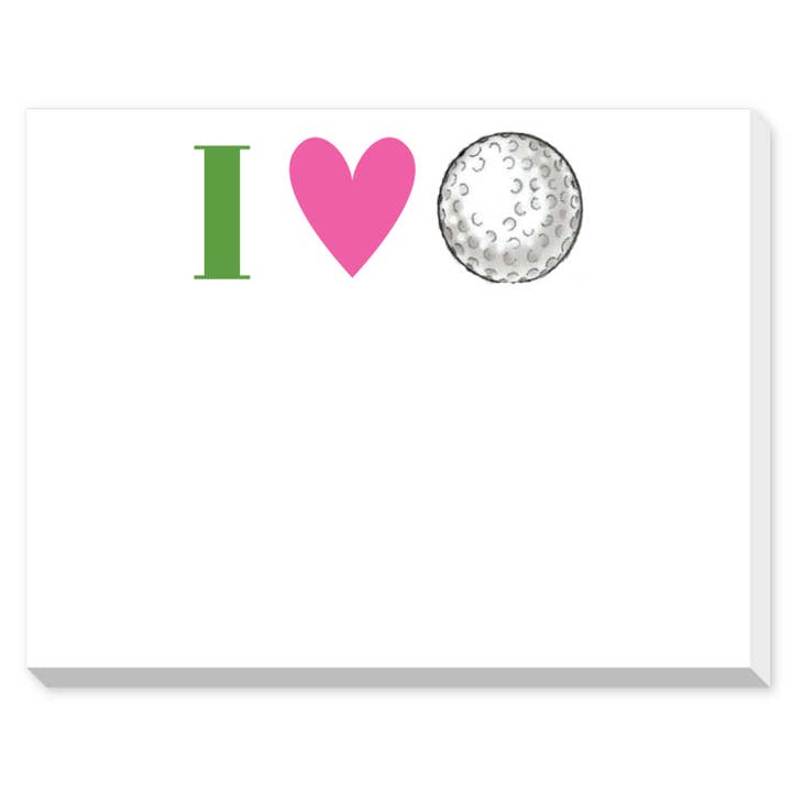 I Love Golf Dittie Notepad