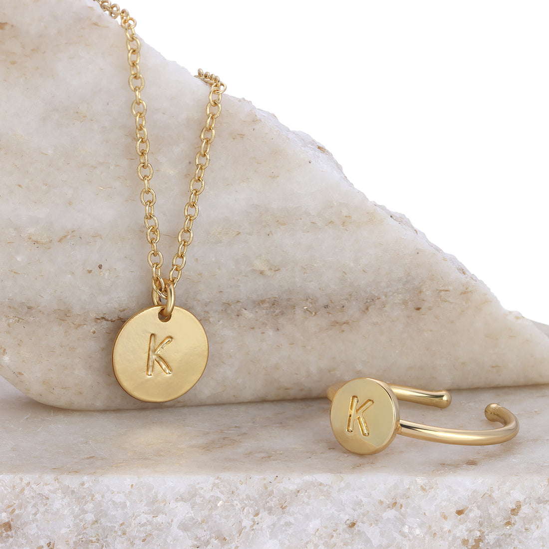 Letter Disc Necklace | Assorted