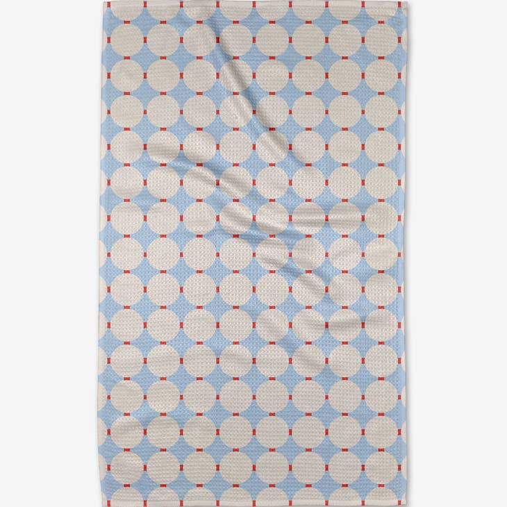 Tea Towel - Mist Blue Oasis
