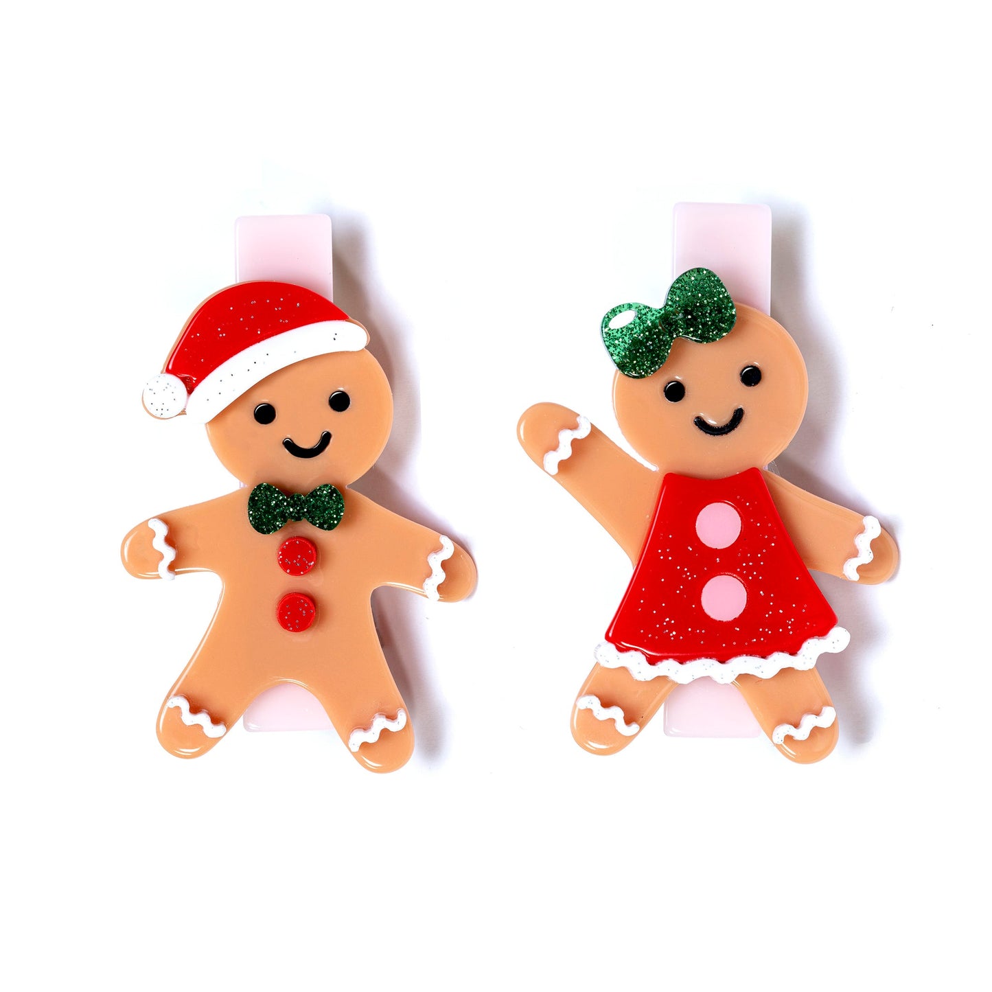 Alligator Clip - Happy Gingerbread Cookies