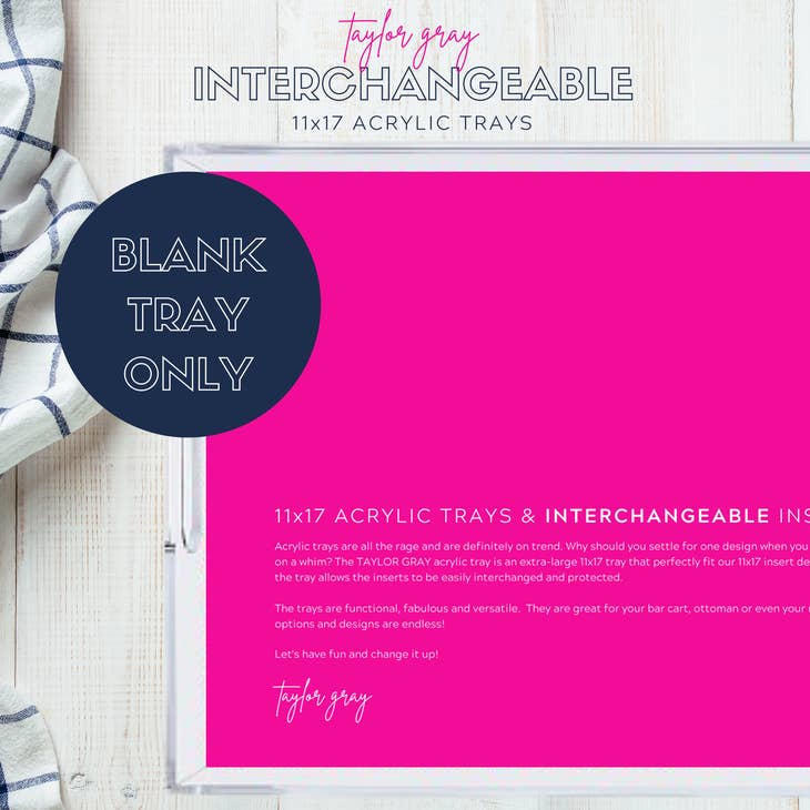 Acrylic Tray | Inserts Separate