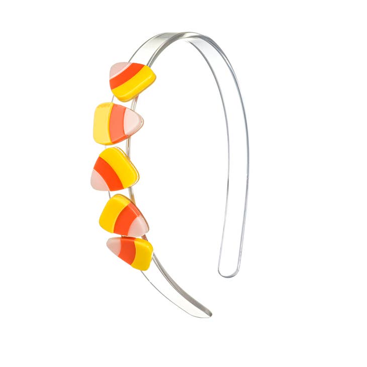 Acrylic Headband - Candy Corn