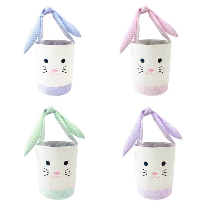 Easter Bunny Basket - Seersucker - includes personalization