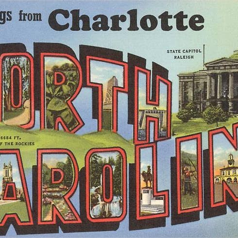 Greetings from Charlotte - Postcard