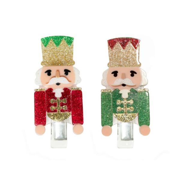 Alligator Clip - Nutcracker Glitter