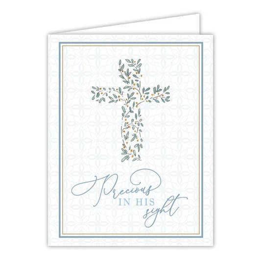 Greeting Card - Precious in His Sight Blue Cross