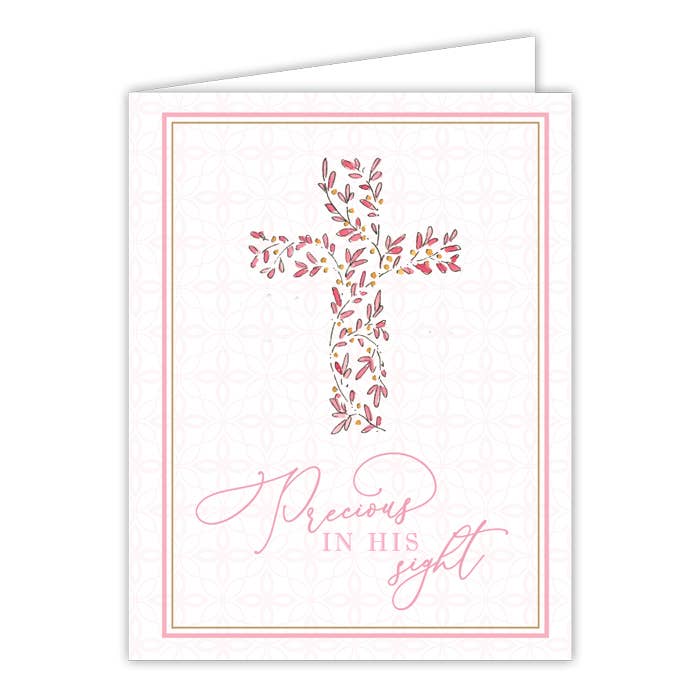 Greeting Card | Congratulations | Precious in His Sight Pink