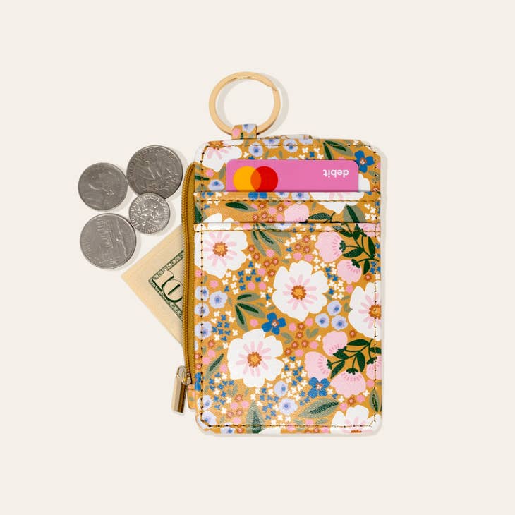 Keychain Wallet - Sweet Meadow Mustard