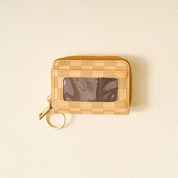 Zip Around Wallet - Tan Check