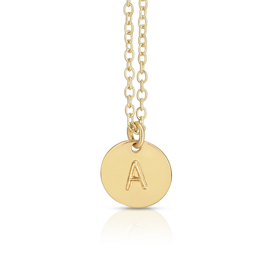 Letter Disc Necklace | Assorted