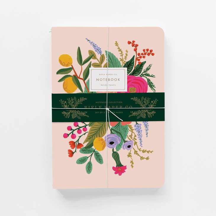 Assorted Set of 3 Notebooks | Garden Party