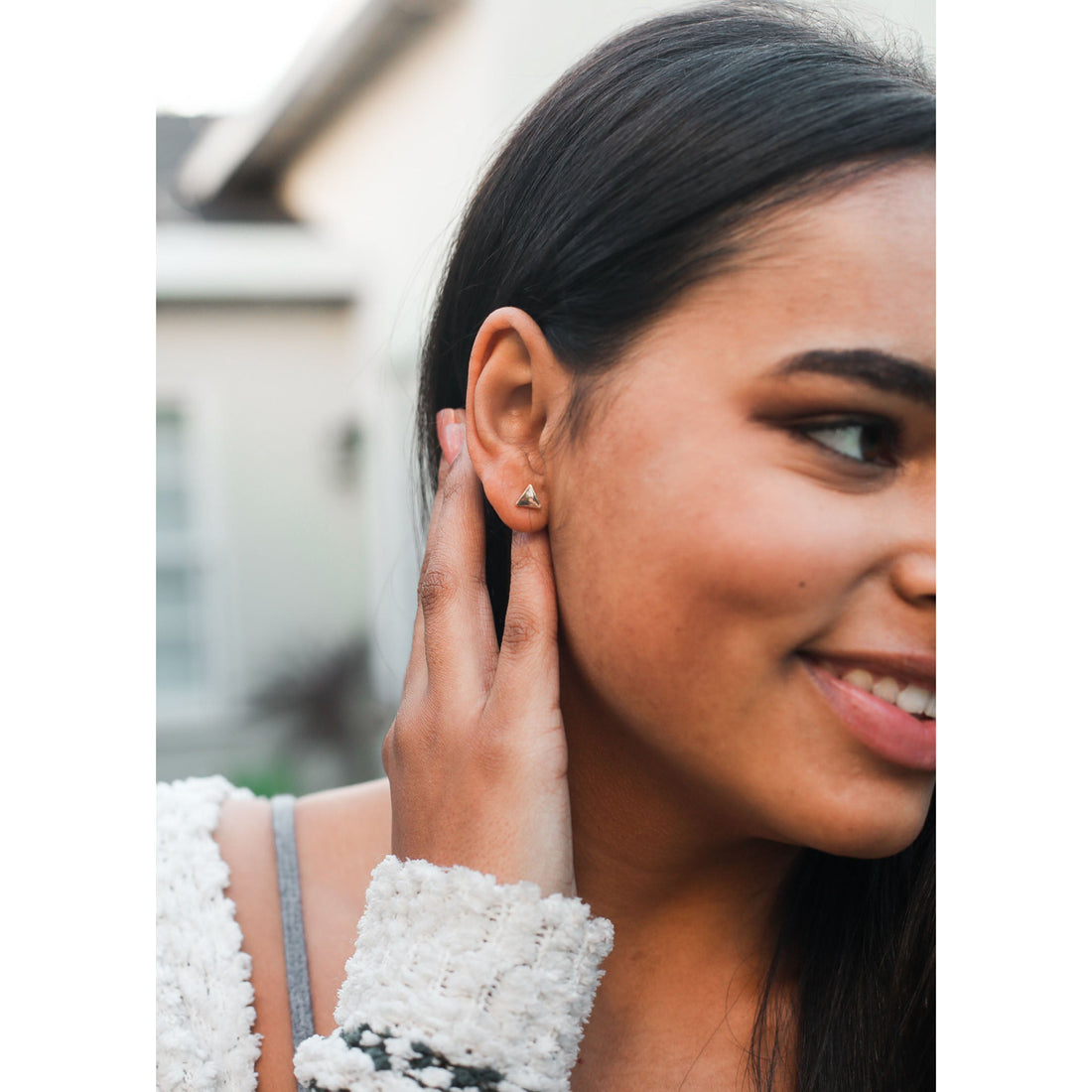 New Moon Gold Earrings - You are Balanced