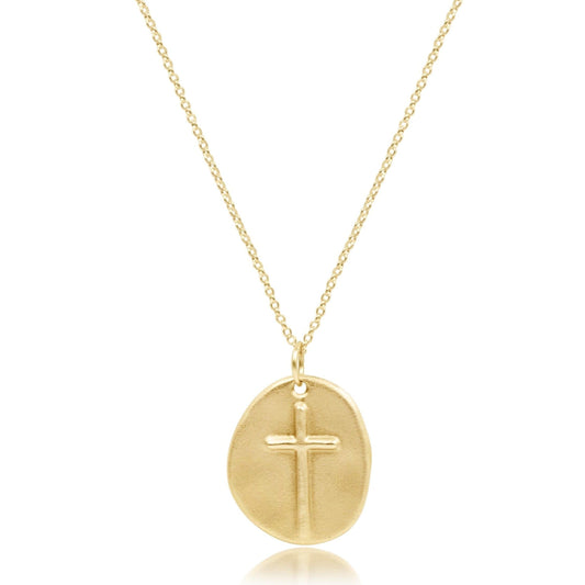 16" Necklace Gold | Inspire Gold Charm