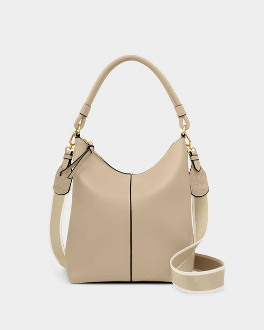 Hallie Satchel Bag | Light Taupe