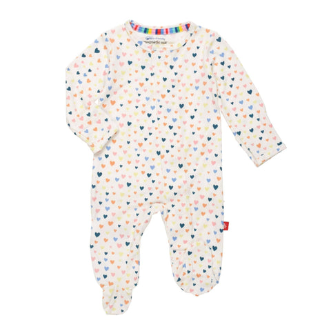 Love at Furst Site Modal Magnetic Ruffle Butt Footie