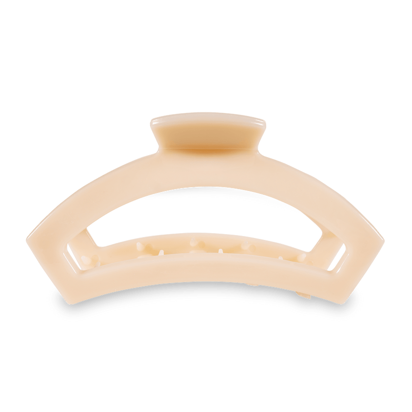 Teleties Open Hair Clip | Almond Beige | Assorted Sizes