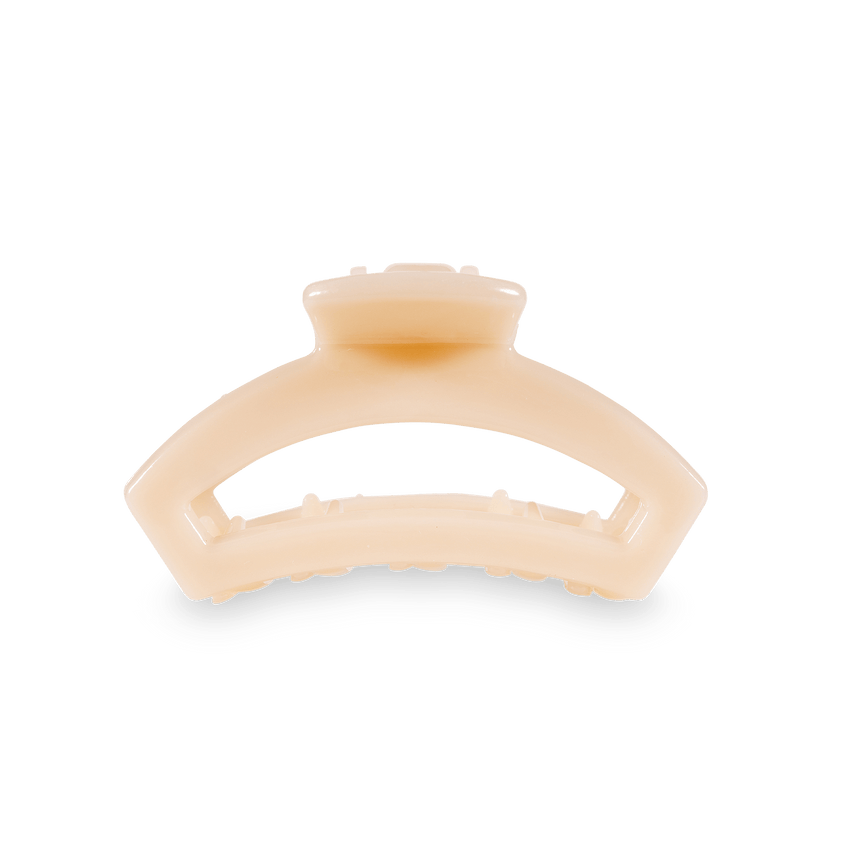 Teleties Open Hair Clip | Almond Beige | Assorted Sizes