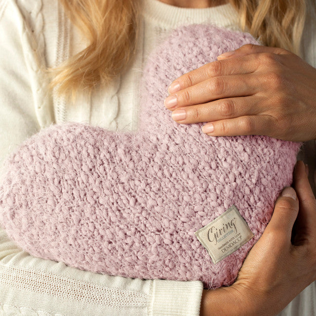 Giving Heart Weighted Pillow | Pink