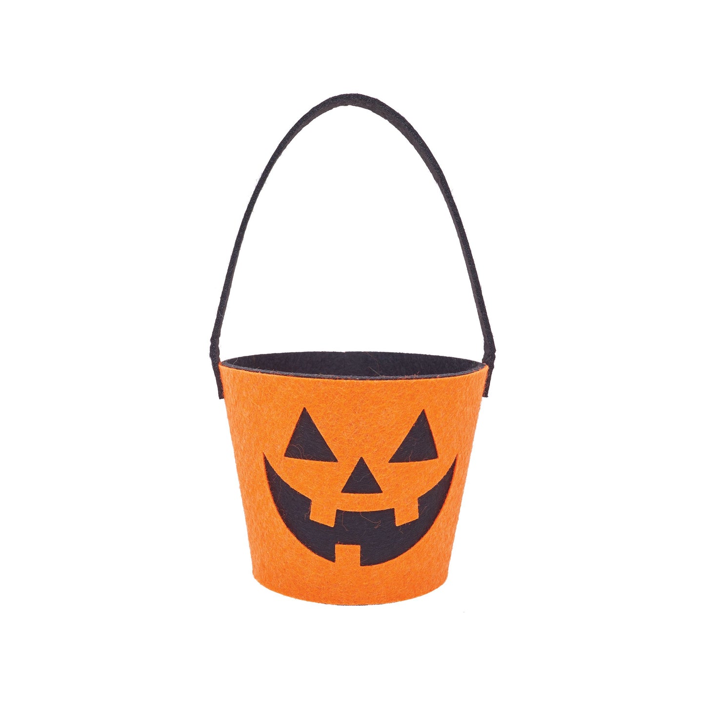 Jack-O-Lantern Felt Candy Bucket