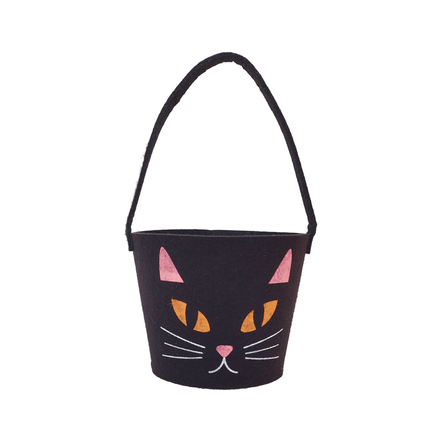 Halloween Cat Felt Candy Bucket