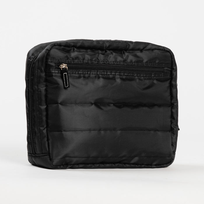 All Inclusive | Travel Organizer | Black Puffer with Green Interior