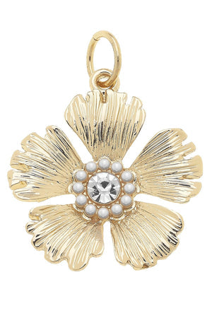 Charm | Rhinestone Flower