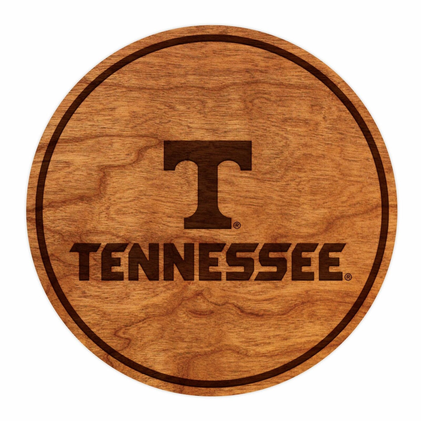 Tennessee Block T over Name Cherry Coaster