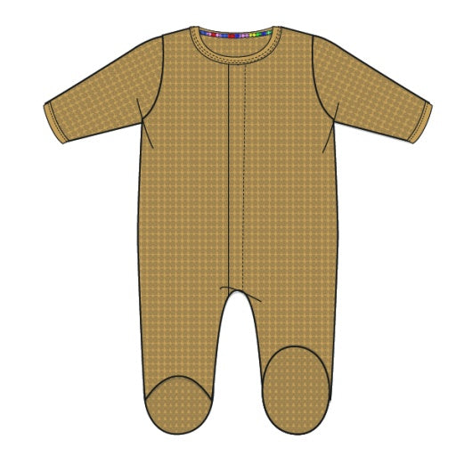 Waffle Magnetic Footie - Doe Brown