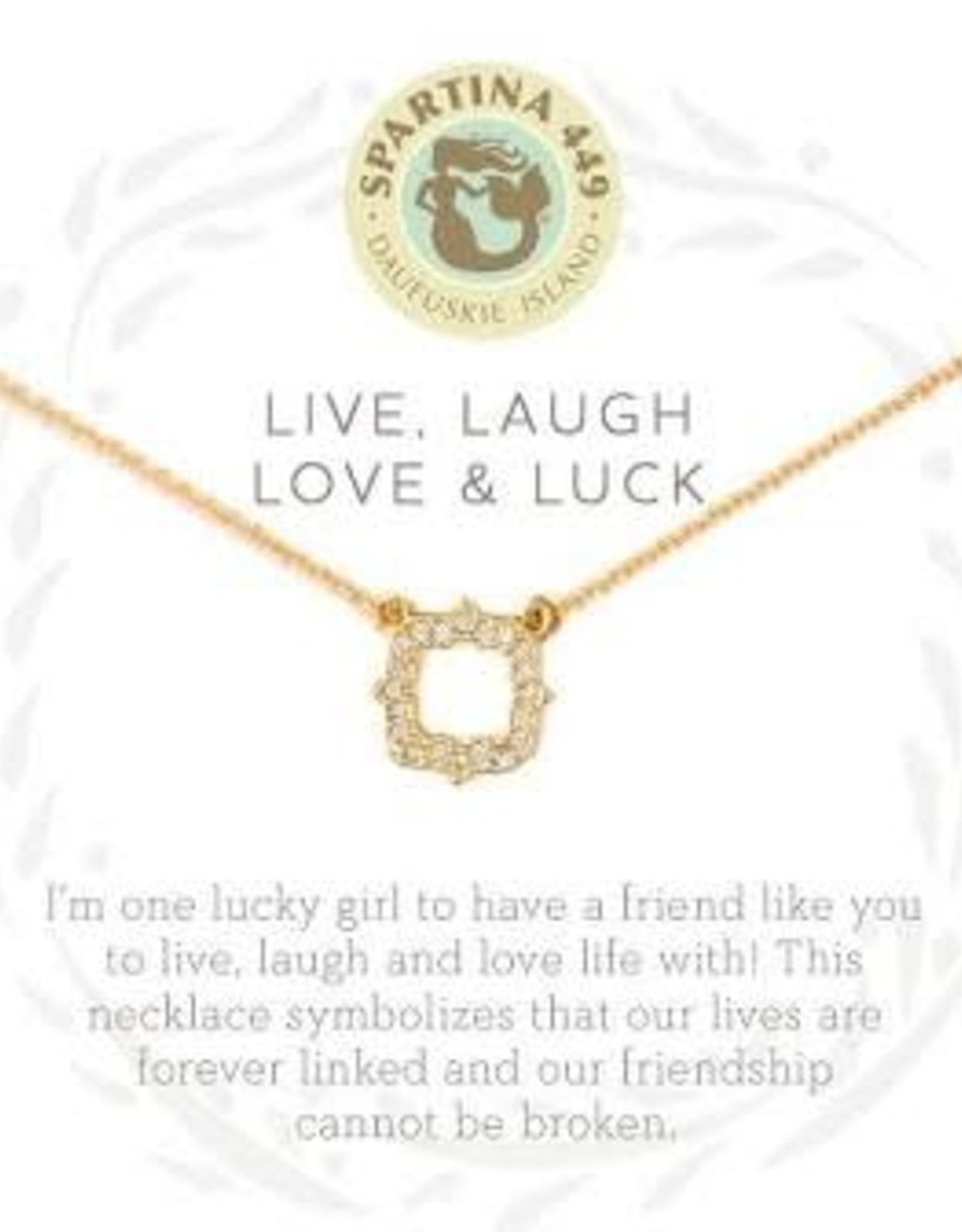 SLV Necklace 18" - Luck/Quatrefoil