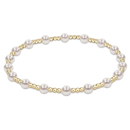 egirl | Classic Sincerity 4mm Bead Bracelet | Pearl