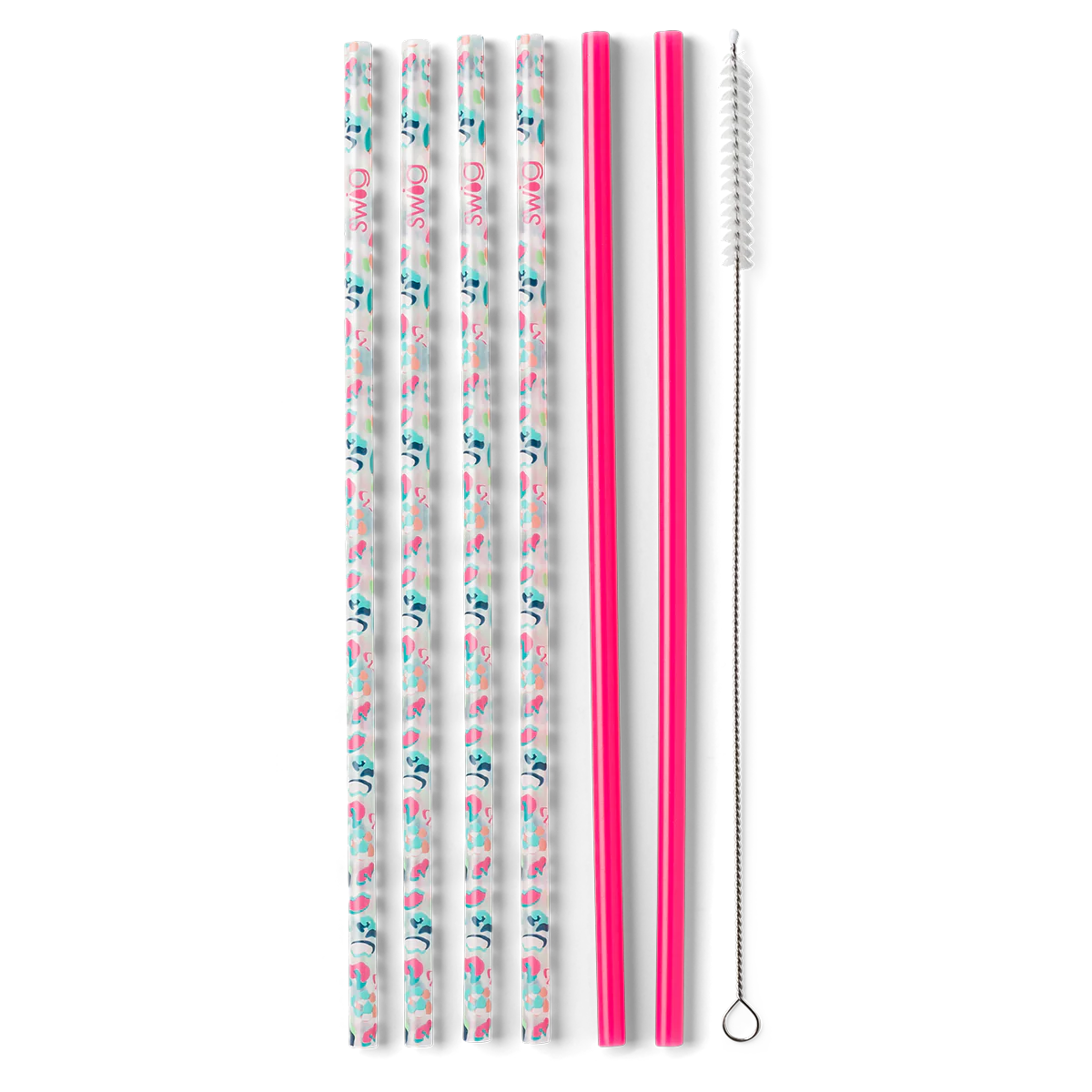 Reusable Straw Set | Party Animal + Hot Pink