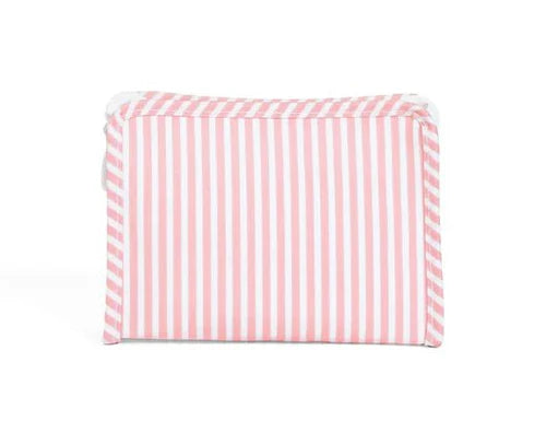 Small Roadie Zip Pouch | Pimlico Stripe Dusty Rose
