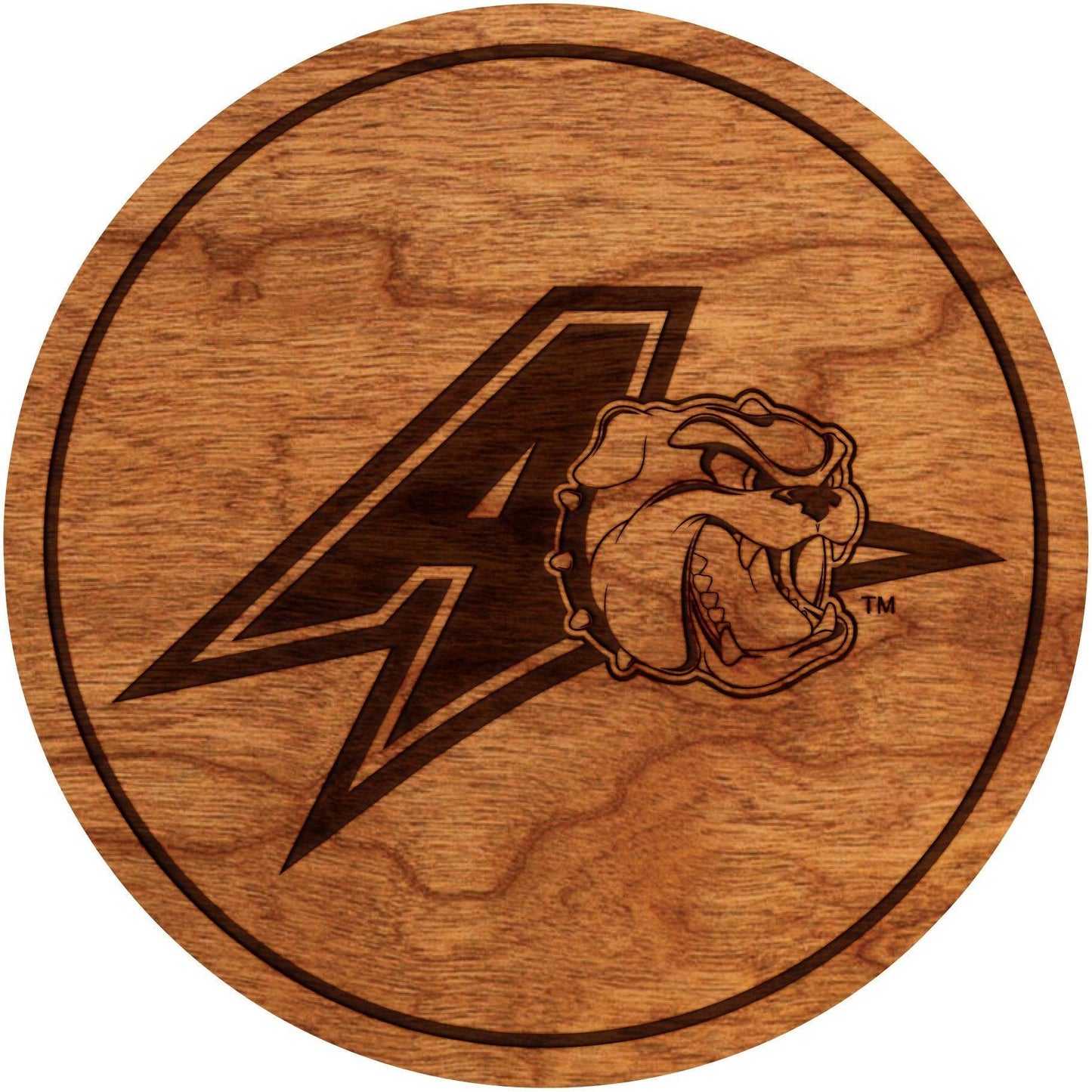 UNC Asheville Bulldogs Athletic Logo Cherry Coaster