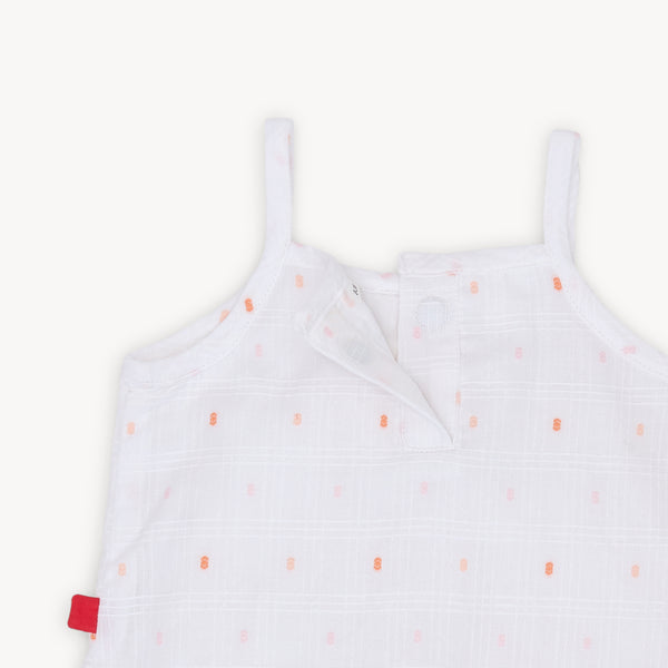 Magnetic Me Cotton Tank & Bloomer | White