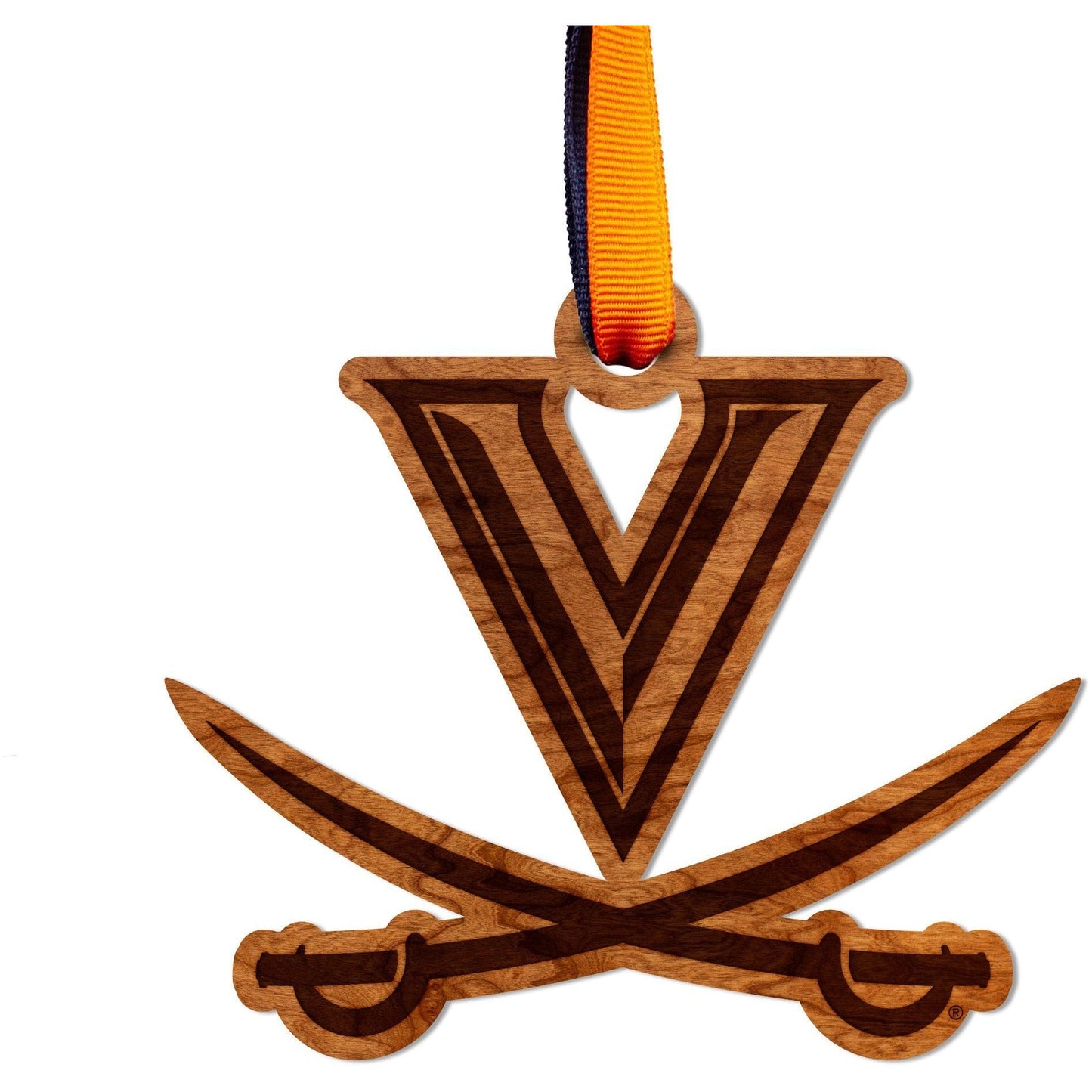 Virginia V over Swords  Cherry Ornament