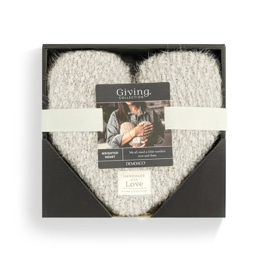 Giving Heart Weighted Pillow | Cream