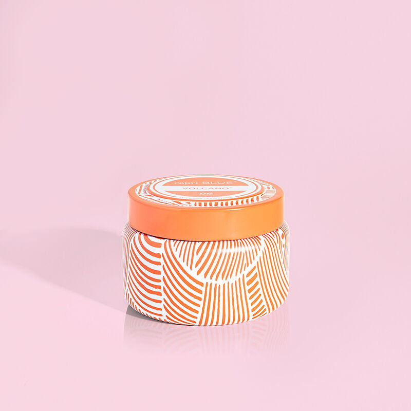 Volcano Tangerine Printed Tin