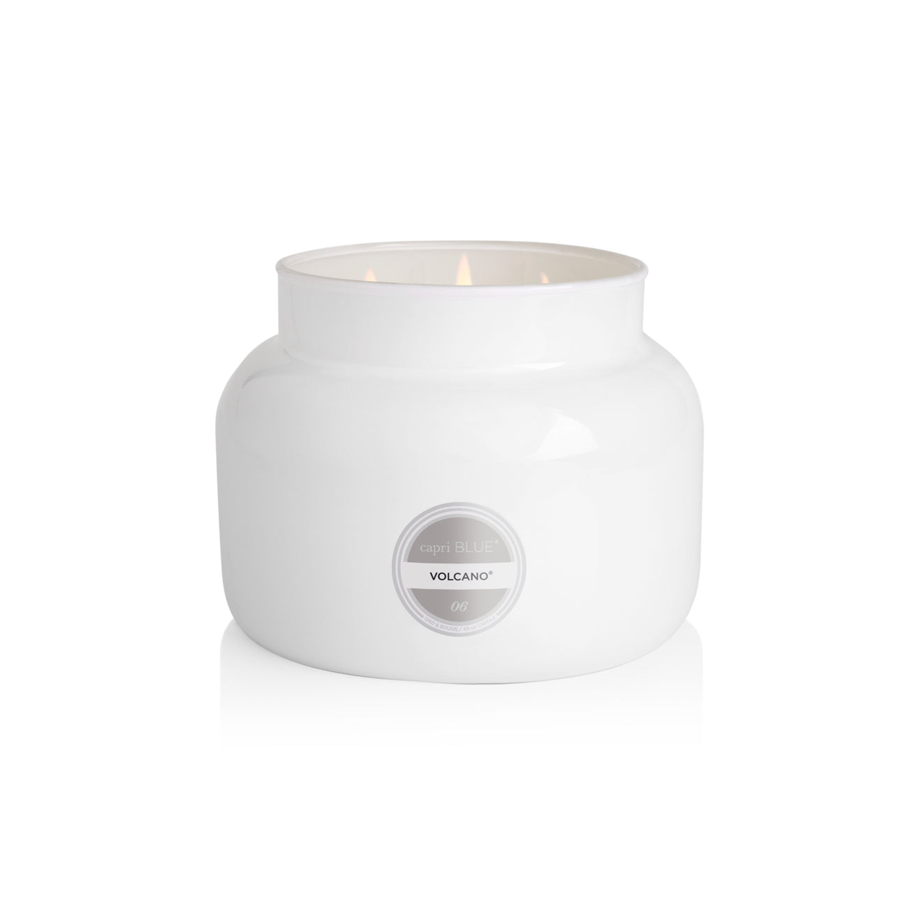 Volcano | Oversized Signature Jar Candle | White