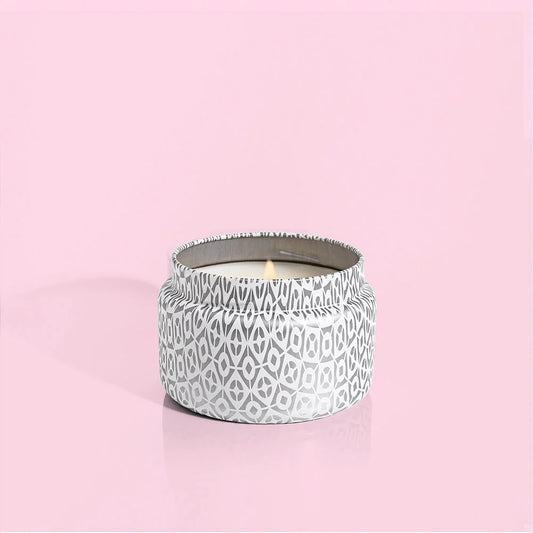 Volcano | Travel Tin Candle | White Printed