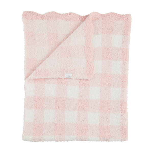 Chenille Blanket | Pink Gingham