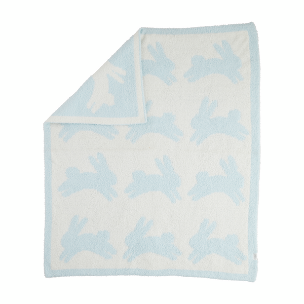 Chenille Blanket | Blue Bunny