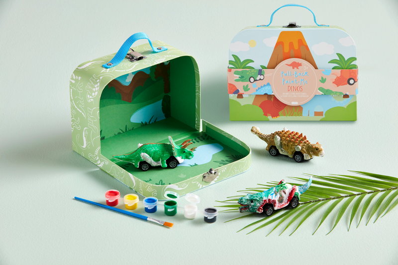 Pull-Back Paint Me Dino Set