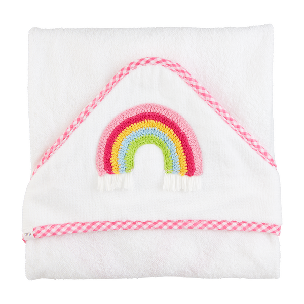 Applique Hooded Towel - Rainbow