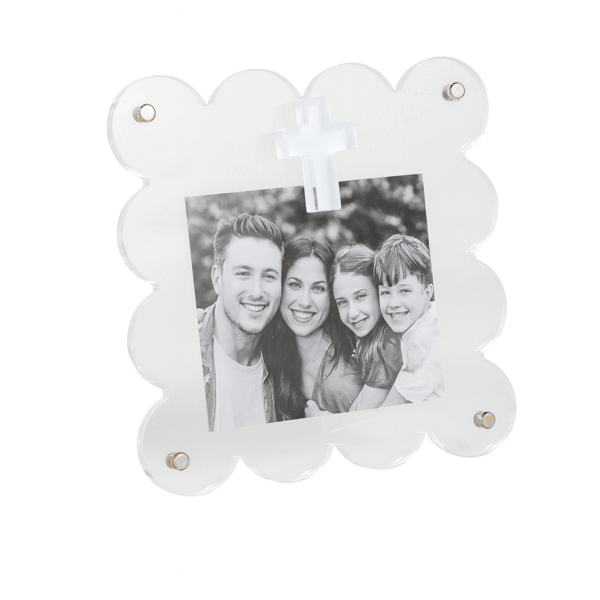 Clear Acrylic Cross Frame