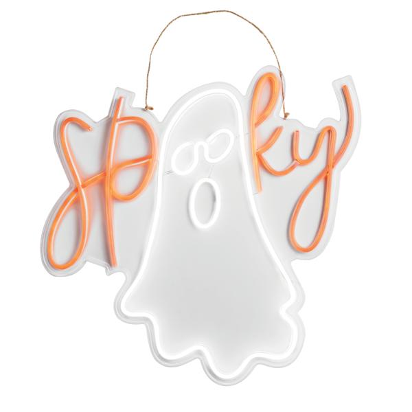 Neon Ghost Door Hanger