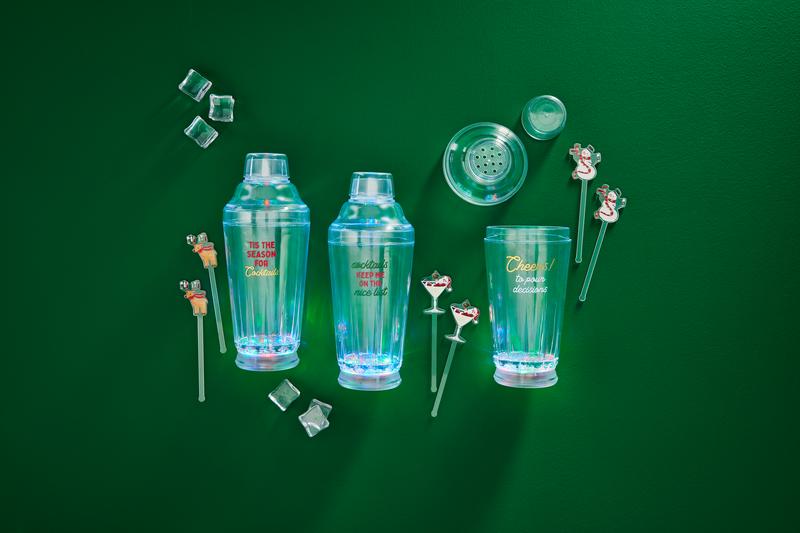 Nice List Light-Up Cocktail Shaker Set