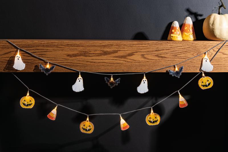 Jack-O-Lantern Light Up Garland