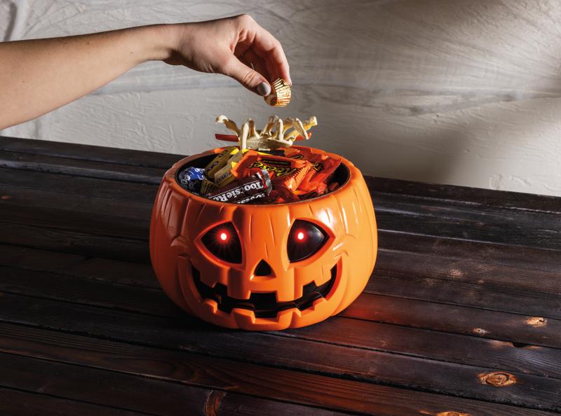 Animated Jack-O-Lantern Candy Bowl