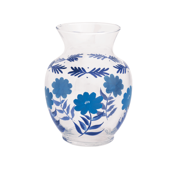 Blue Flower Stem Vase